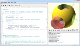 Скриншот программы OpenSCAD