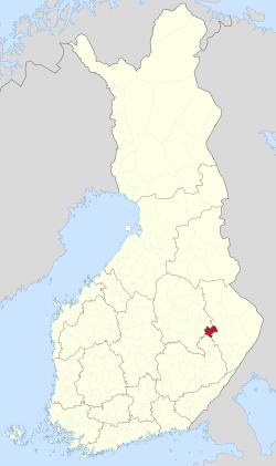 Расположение Outokumpu в Финляндии