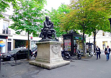 Statue of Denis Diderot by Jean Gautherin