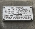 Plaque au no 19.