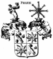 Geviertes Wappen (mit dem der „Prunen von Schenwerd“)