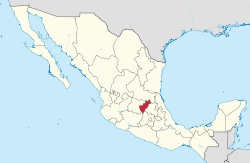 Keretaro atrašanās vieta Meksikā