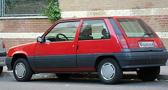 La face arrière de la Supercinq est directement inspirée de celle de la Renault 5