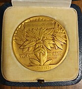 Reverso de medalla de oro de la Exposición de Bellas Artes 1934