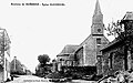 Saint-Tugdual : l'église paroissiale Saint-Tugdual vers 1910 (carte postale Le Cunf)