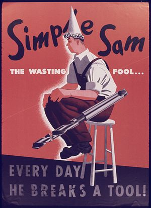 Simple Sam. The wasting fool... Everyday he br...
