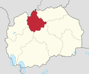 Localisation de Scopié en Macédoine du Nord