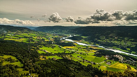 Gudbrandsdalslågens färd genom Sør-Fron