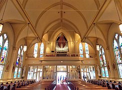 Nave looking toward gallery