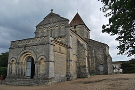 The church in Saint-Philippe-d'Aiguille