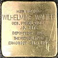 Stolperstein Siegburg Kaiserstraße 63 Wilhelmine Walter