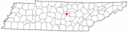 Location of Smithville, Tennessee