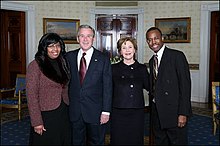 Ben and Candy Carson with George and Laura Bush in 2008 The Bushes and the Carsons.jpg