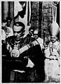 Rev. A. Paul Lambert and Bishop J. Carroll McCormick celebrating Golden Jubilee of St. Philomena, 1948