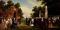 Thomas P. Rossiter - Visit of the Prince of Wales, President Buchanan, and Dignitaries to the Tomb of Washington at Mount Vernon, October 1860 - 1906.9.18 - Smithsonian American Art Museum.jpg