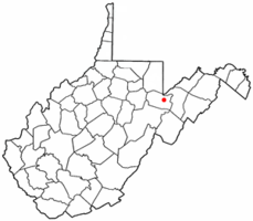 Location of Davis, West Virginia