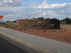 Chino Valley welcome sign