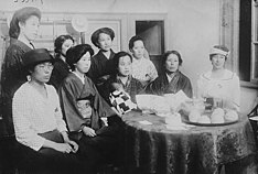 A suffragette meeting in Tokyo Woman's Rights Meeting Tokyo.jpg