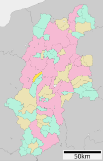 波田町位置図