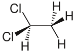 Strukturformel von 1,1-Dichlorethan