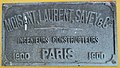 Plaque constructeur, Grand Palais (Paris)