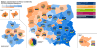 Parlamentsvalet i Polen 2023, valresultat.