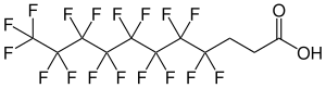 Strukturformel von 2H,2H,3H,3H-Perfluorundecansäure