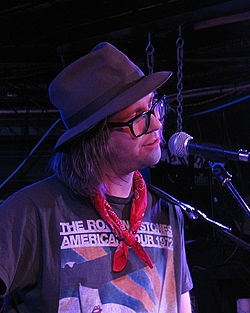 Aaron Lee Tasjan performing at The Saint in Asbury Park, New Jersey, on July 8, 2014.
