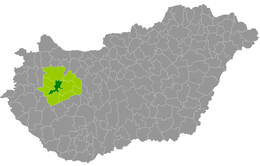 Distret de Ajka - Localizazion