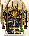Der Altar (um 1500) mit einer Darstellung der Wurzel Jesse sowie Joachims und Annas, den Eltern Marias.