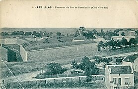 Il Forte di Romainville (lato nord-est).