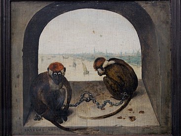 Pierre Brueghel l'Ancien : Deux Singes.