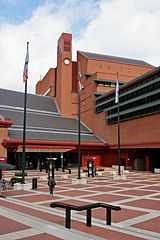 One of the entrances to the British Library