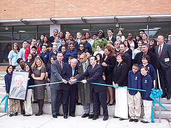 Jerome Parker Campus during its opening ceremony in September 2009. CSI Building Opening.JPG