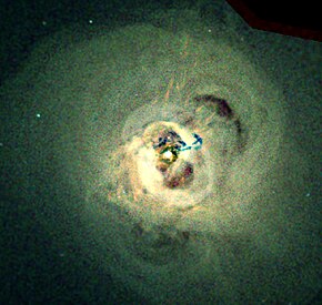 Rentgenový snímek střední části Kupy galaxií v Perseovi z rentgenové observatoře Chandra. Autor: NASA/CXC/IoA/A.Fabian et al.