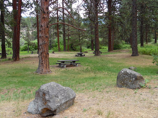 Picnic area at Chandler State Park