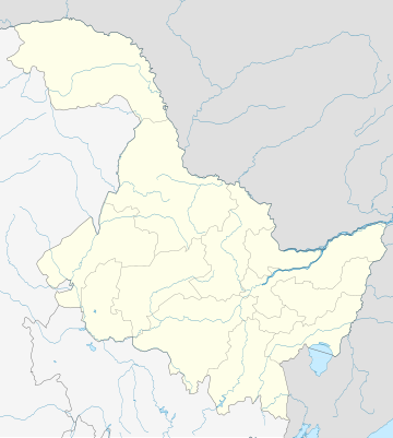 Mapa de localización de Heilongjiang