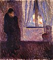 Kuss am Fenster, 1891 Öl auf Leinwand, 72 × 64,5 cm, Munch-Museum