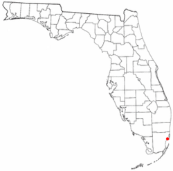 Locatie van Miami