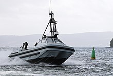 British RNMB Harrier, an autonomous USV of the Atlas Elektronik ARCIMS mine warfare system (2020) FUTURE MINE HUNTING SYSTEM COMES TO CLYDE MOD 45166088.jpg