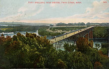 Bridge linking Ft. Snelling with St. Paul, 1880-1912 First Fort Snelling Bridge.jpg