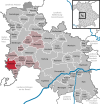 Lage der Gemeinde Forheim im Landkreis Donau-Ries