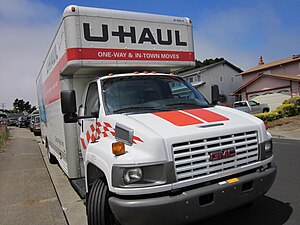 A GMC U-Haul truck