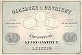 Anzeige der Firma Giesecke & Devrient, ca. 1860