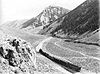 a Gilmore & Pittsburgh train ascending the west side of Bannock Pass in Idaho