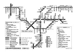 高速道路図（京都付近）