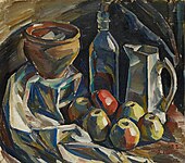 リンゴや水差しのある静物画 (1915) フィンランド国立美術館