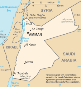Giordania - Mappa