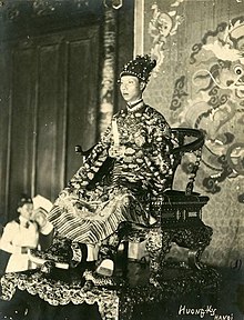 Emperor Khai Dinh, the 12th Emperor of the Nguyen dynasty Khai Dinh throne.jpg