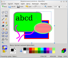 Aplikace KolourPaint z prostředí KDE 4